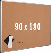 Prikbord kurk PRO - Aluminium lijst - Eenvoudige montage - Punaises - Prikborden - 90x180cm
