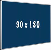 Prikbord kurk PRO - Aluminium frame - Eenvoudige montage - Punaises - Blauw - Prikborden - 90x180cm