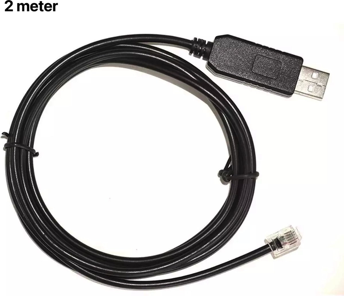 Câble de compteur intelligent - 2 mètres - P1 USB - RJ11 (6P4C) - Zwart |  bol.com