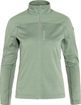 Fjällräven Abisko Lite Fleece Jacket Women Outdoor Vest - Misty Green - S
