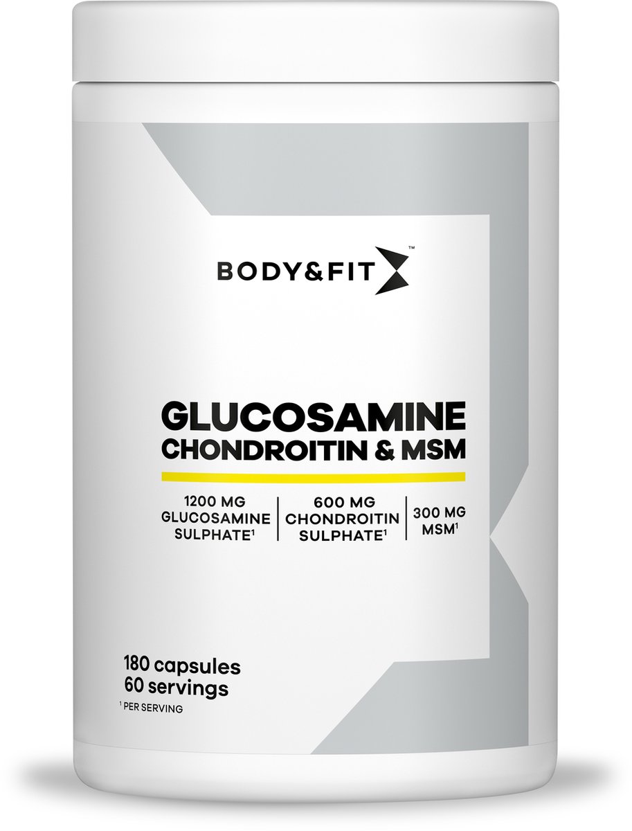 Goedkoopste Body & Fit Glucosamine, Chondroitine & MSM - Glucosamine Aminozuren - 180 capsules