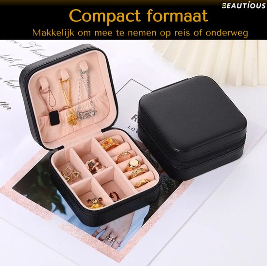 Belicoo Sieradendoosje Geschenkdoos voor Vrouwen Reizen PU Lederen Sieraden Organisator Ringen, Oorbellen Ketting Meisje - Helder Groen Belicoo Sieradendoosje Geschenkdoos voor Vrouwen Reizen PU Lederen Sieraden Organisator Ringen, Oorbellen Ketting Meisje - Helder Groen