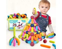 foto van MagniToys - Magnetisch Bouwen - 3 Jaar + - 74PCS