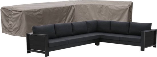 Foto: Raffles covers beschermhoes loungeset hoekbank l vorm 355 x 275 h 70 cm rhs355275right waterdicht solution dyed uv bestendig elastisch trekkoord airvents beschermhoes tuinmeubelen