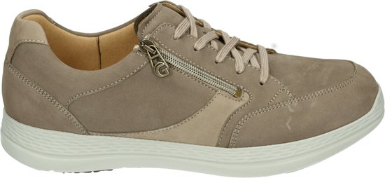 Ganter 259848 - Heren sneakersHeren veterschoenVrije tijdsschoenen - Kleur: Taupe - Maat: 42.5