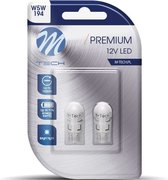 M-Tech LED W5W 12V - Premium - 1x Led diode - Geel - Set