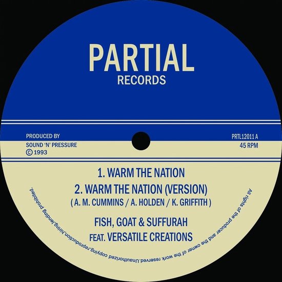 Fish Goat And Suffurah Feat. Versatile Creations - Warm The Nation (12" Vinyl Single)