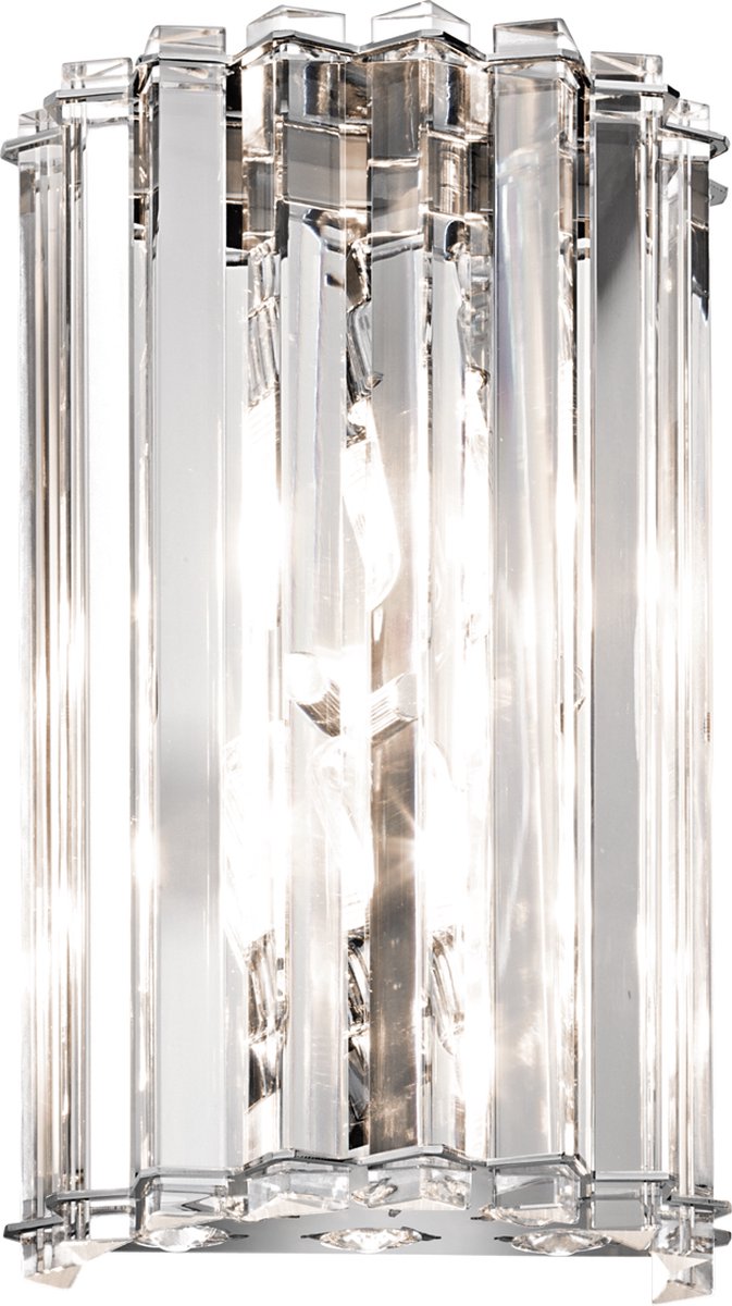 Steady Lighting - Wandlamp - Chroom - 9.9 x 16.7 x 0 cm- Geschikt voor woon en eetkamer