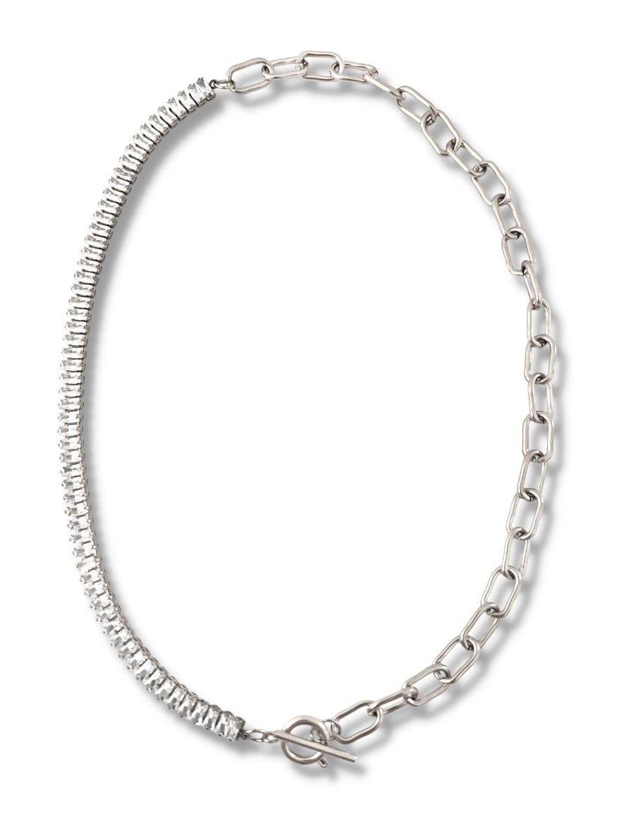 Zatthu Jewelry - N22FW559 - Jora stainless steel ketting met zirkonia