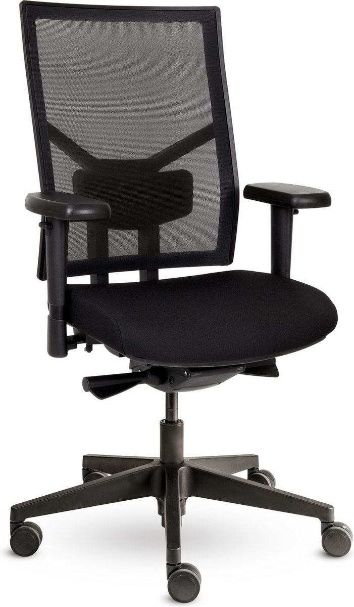 Comfy Chairs - Tyson Mesh Bureaustoel - (NPR 1813) - Verstelbare zitting - Verstelbare rugleuning - Zwart