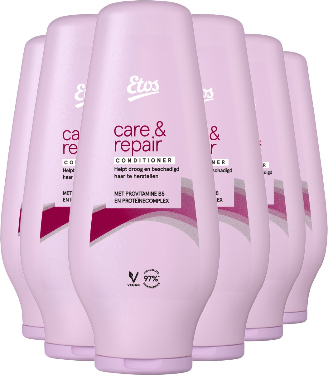Etos Conditioner voordeelverpakking - Care & Repair - Vegan - 6x250ML