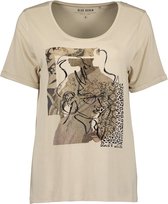 Blue Seven dames shirt - shirt KM - beige print - 105711 - maat 40