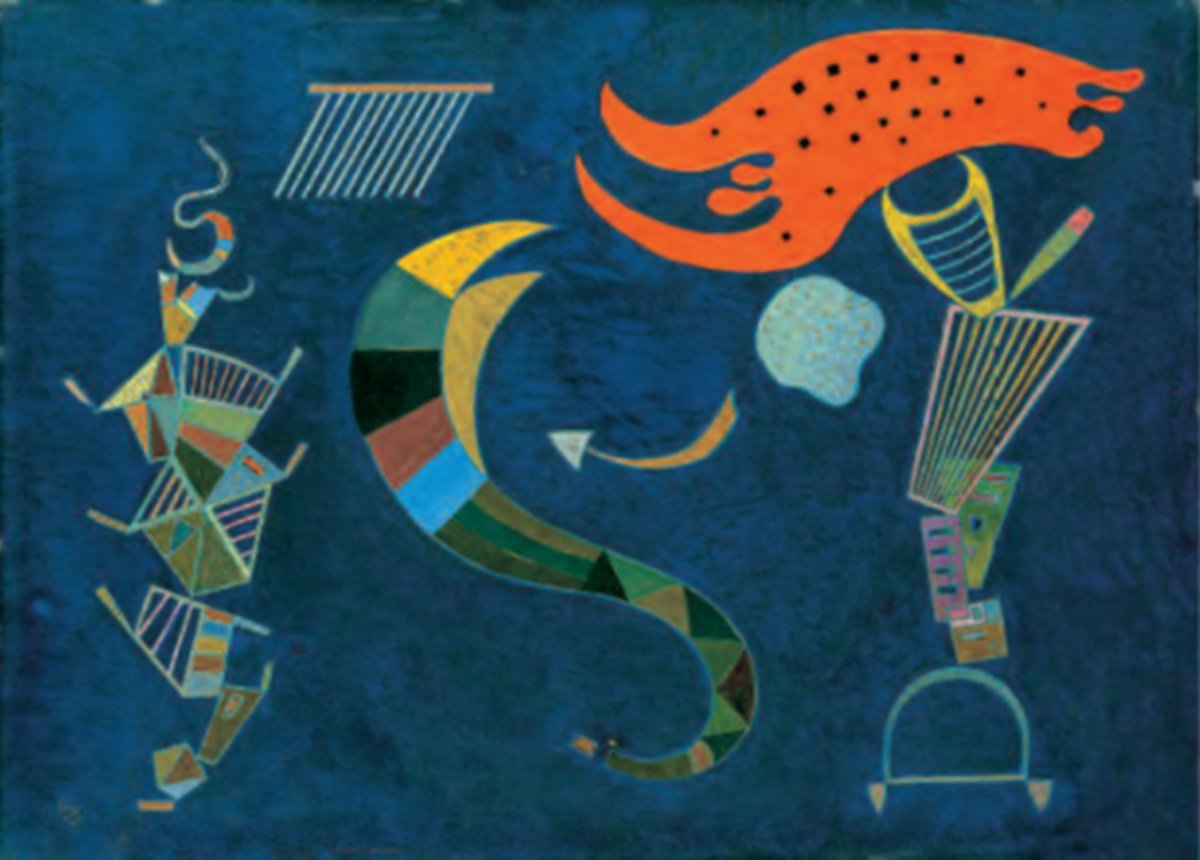 Catch Projecten Wassily Kandinsky - Mit dem Pfeil - Kunstposter - 60x80 cm Multicolor