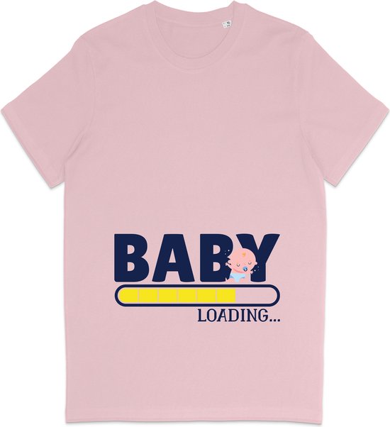 Aankomende Moeder T Shirt – Zwanger – Roze - M