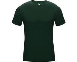 BADGER SPORT - Shirt Met Korte Mouwen - Pro Compression - Diverse Sporten - Volwassenen - Polyester/Elastaan - Heren - Ronde Hals - Ondershirt - Zweet Afvoerend - Donkergroen - Large