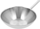 Demeyere - Poêle wok - Athena 5 - 26cm - Inox - Convient à toutes les sources de chaleur