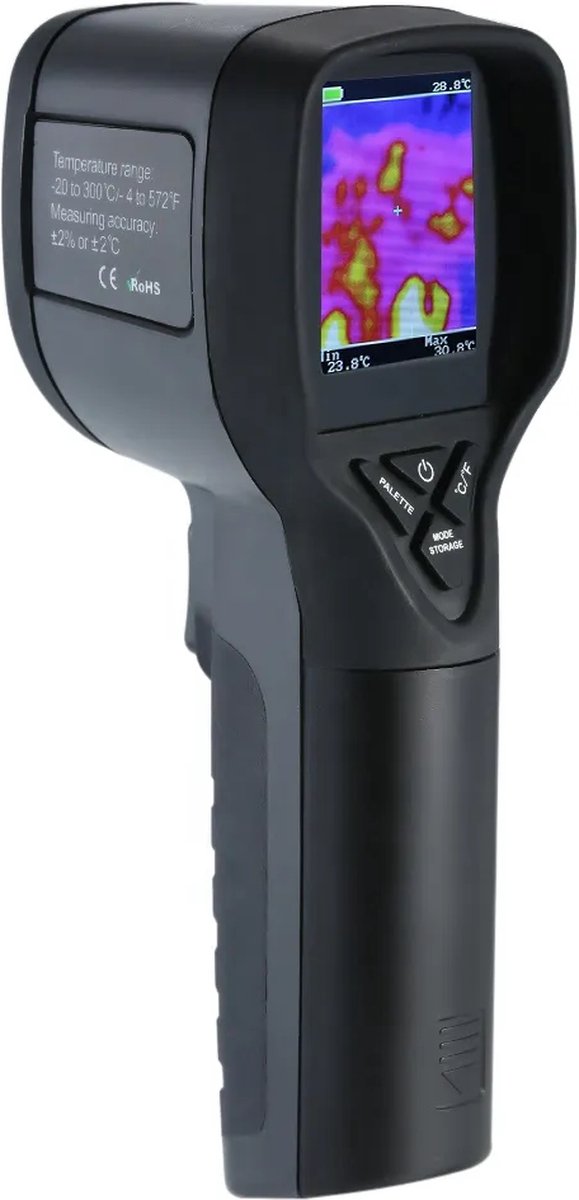 HTI HT-175 Warmtebeeldcamera - Warmtecamera - Thermische Camera - WarmteBeeld Camera - WarmteBeeld -20 tot 300 °C - 32x32 pixels