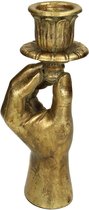 Kandelaren - Candle Stick Hand Polyresin Gold 8.5x7.5x20cm