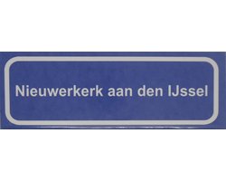 Koelkast magneet plaatsnaambord Nieuwerkerk-aan-den-IJssel.