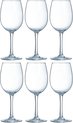 6x Stuks wijnglazen voor rode wijn 260 ml - Vina Vap - Bar/cafe benodigdheden - Wijn glazen