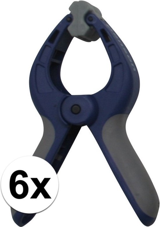 Benson Zeilklemmen / zeilclips 6 inch/15 cm - 6x - kunststof - dekzeil klemmen/knijpers van Benson — afbeelding 2