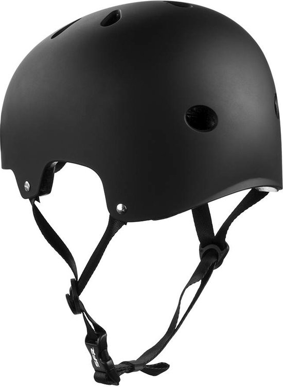 SILVERBACK skatehelm en BMX helm zwart 50 tot 52 cm maat S-M - toys amsterdam