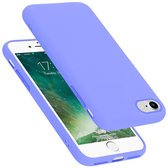 Cadorabo Hoesje geschikt voor Apple iPhone 7 / 7S / 8 / SE 2020 in LIQUID LICHT PAARS - Beschermhoes gemaakt van flexibel TPU silicone Case Cover