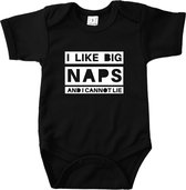 I like big naps and i cannot lie - Maat 68 - Romper zwart