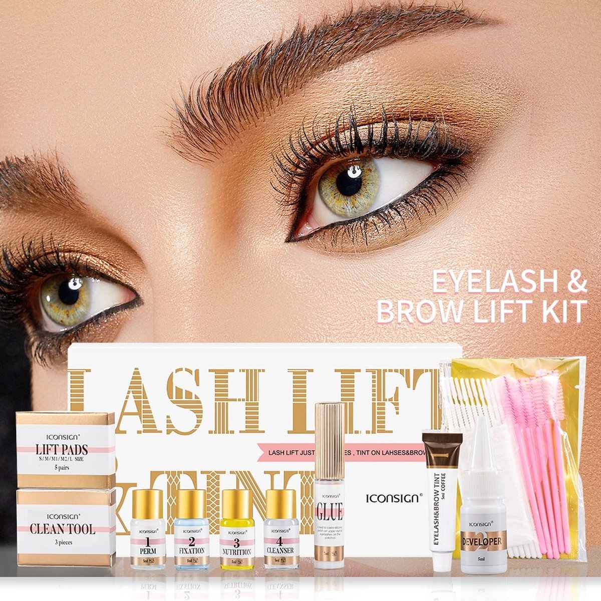 Lash Lift Kit - Wimper lift - Inclusief Zwarte Wimperverf - Wimperlifting set - Wimpers Krullen- Eyelash lift - Wimperserum - Zwart