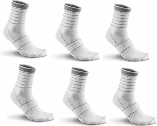 Craft - Lot de 6 - Active Bike Sock - Chaussettes de cyclisme - Homme - Zwart - Taille 34-36