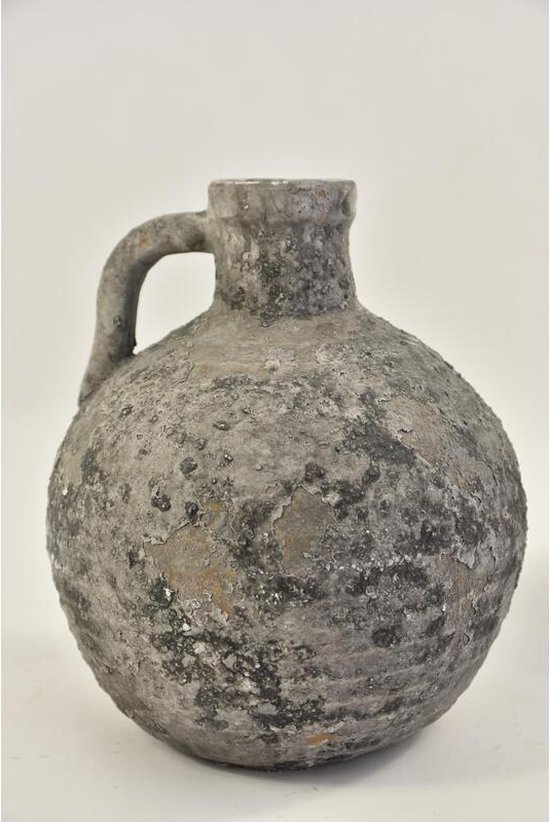 Bouillottes Et Bouteilles - Pot Boule ''brut'' Avec Oreille 26x26x32cm Gris