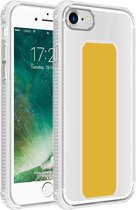Cadorabo Hoesje geschikt voor Apple iPhone 7 / 7S / 8 / SE 2020 in GEEL - Beschermhoes gemaakt van flexibel TPU silicone Cover Case met houder en standfunctie