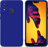 Coque Cadorabo pour Huawei P20 LITE 2018 / NOVA 3E en FLUID BLUE - Coque de protection en silicone TPU souple