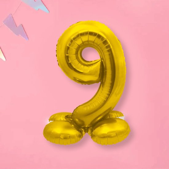 CakeDeco Taarttopper Cijfer 6 - Metallic Goud - 7cm