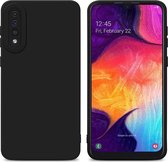 Cadorabo Hoesje geschikt voor Samsung Galaxy A50 4G / A50s / A30s in FLUID ZWART - Beschermhoes gemaakt van flexibel TPU silicone Cover Fluid Case