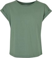 Urban Classics - Organic Extended Shoulder Kinder T-shirt - Kids 110/116 - Groen