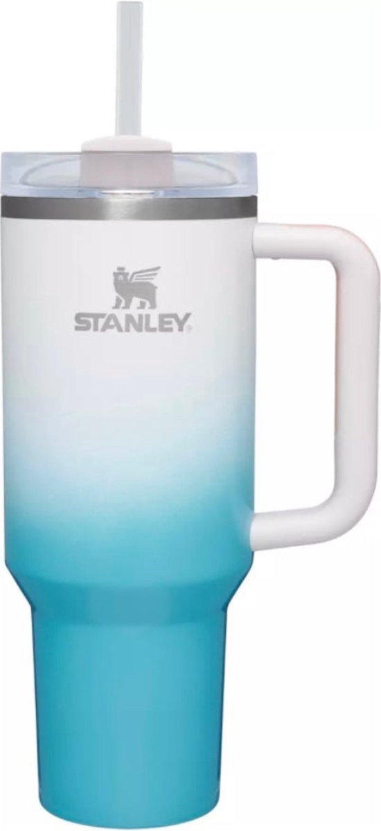 Stanley Flowstate Quencher 40oz - Drinkbeker - Drinkfles - Tumbler Met Rietje - Thermosbeker - Handvaten - 1200ML - Thermosfles - RVS Fles - Cup To Go - Deksel - Koffie To Go - Ijskoffie Beker - Handle