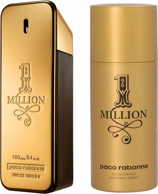 Paco Rabanne One Million Eau de Toilette 100 ml Set Déo Spray 150 ml homme  | bol.com