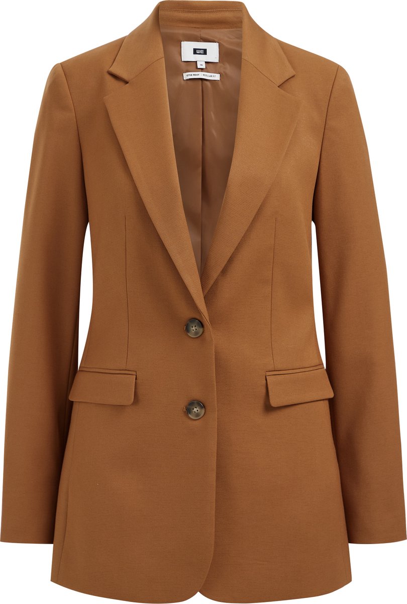 WE Fashion Dames getailleerde blazer met glittergaren