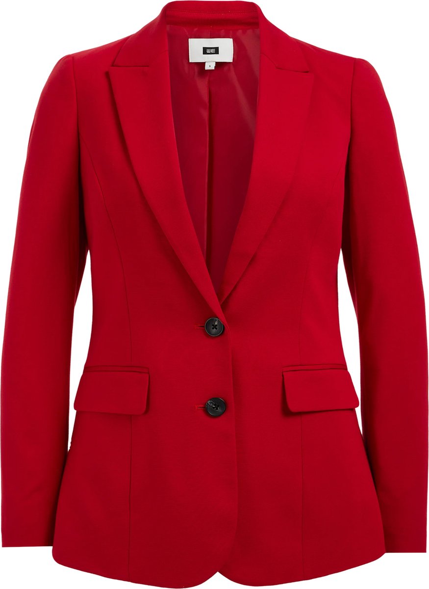 WE Fashion Dames getailleerde jersey stretch blazer