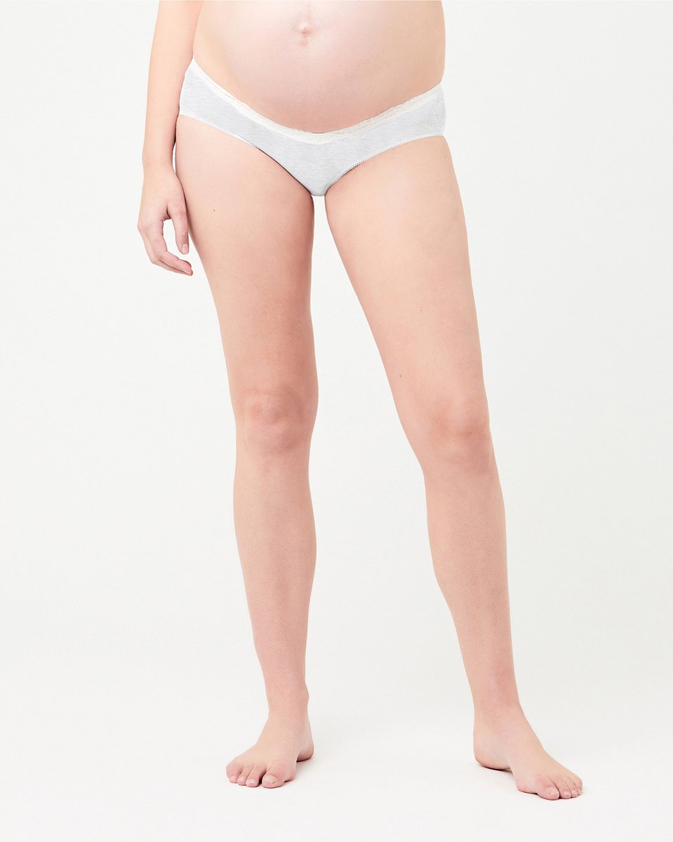 Organic Cotton Lacey Briefs zwart, M
