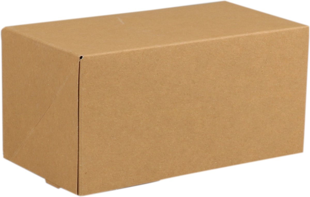 Gebaksdoos | karton | 18x10x9cm | bruin | 100 stuks