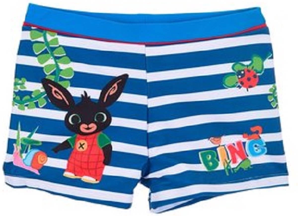 Bing zwembroek - blauw - Bing Bunny zwemshort - maat 116
