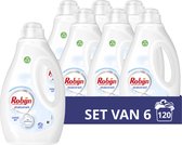 Robijn Stralend Wit Vloeibaar Wasmiddel - 6 x 20 wasbeurten - Voordeelverpakking