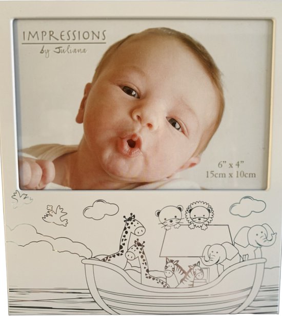 Fotolijst baby de ark van Noah zilverkleurig van Impressions by Juliana