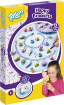 Totum Happy Bracelets vrolijke bedelarmbanden maken met foam dough en herbruikbare mal - creatief speelgoed