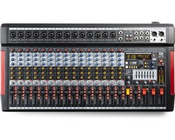Mengtafel - Power Dynamics PDM-T1604 - 16-kanaals mengpaneel Bluetooth, DSP, mp3 en USB audio interface