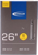 Schwalbe SV11 X-Light - Chambre à air de vélo - Valve française - 26 x 1 (650 x 18 - 23C)