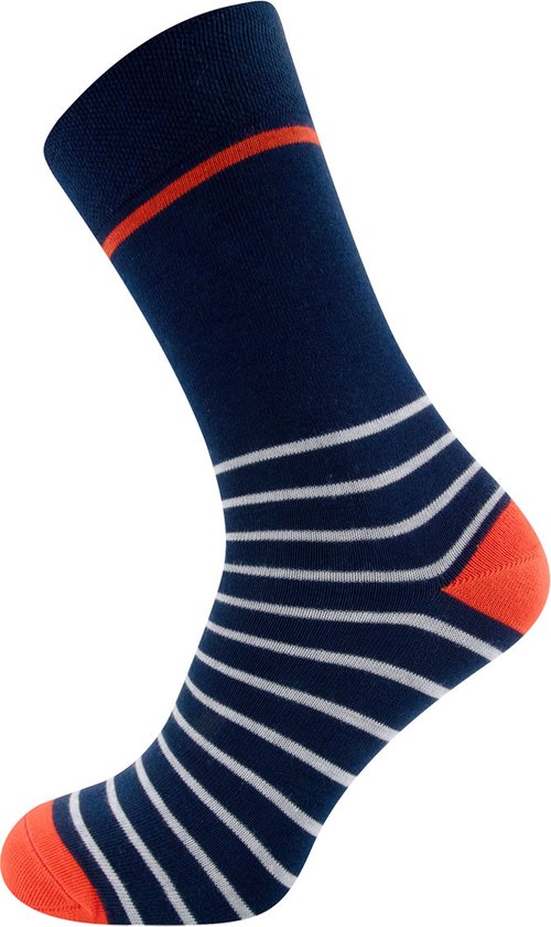 Ewers - gestreepte sokken heren - navy