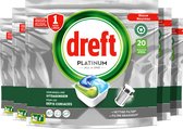 Dreft Platinum All In One - Capsules pour lave-vaisselle - Original - Pack économique 5 x 20 capsules